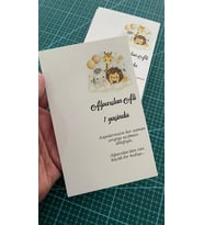 Safarili Doğum Günü Anahtarlık ve Hediyelik Kart 9,5x15 cm - Arletikettasarım