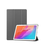 Huawei MatePad T10S Uyumlu Zore Smart Cover Standlı 1-1 Kılıf (Gri)