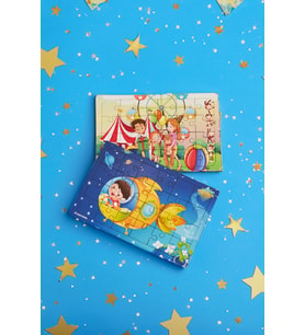 Okul Öncesi Başlangıç Yapboz Canım Ailem Ve Uzaya Yolculuk Ahşap Puzzle Set