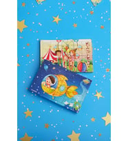 Okul Öncesi Başlangıç Yapboz Canım Ailem Ve Uzaya Yolculuk Ahşap Puzzle Set