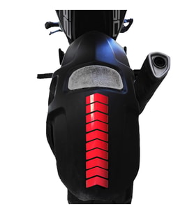 Ok Tasarımlı Bayrak Kırmızı Çamurluk Kask Sticker Çınar Extreme