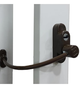7 Adet Penkid Pvc Pencere Emniyet Çocuk Kilidi Koyu Kahverengi