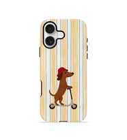 iPhone 16 Vorian Çift Katmanlı Kılıf Dachshund Riviera