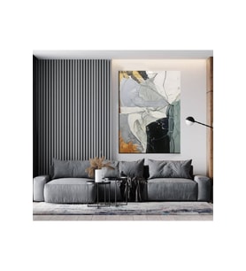 Soyut Temalı Dekoratif Kanvas Tablo (Karışık)