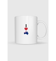 İ Love Australia Baskılı Kupa Bardak