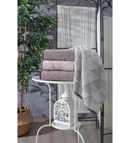 Piramit 4lü El-Yüz Havlusu 50x90 cm (Çok Renkli)