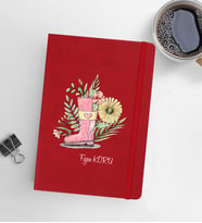 Kişiye Özel 13x21 Kırmızı Defter-10