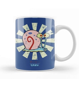 Gary Retro Japanese SpongeBob Kupa Bardak Porselen