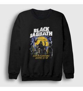 Presmono Unisex Siyah Sin Black Sabbath Sweatshirt 18100tt
