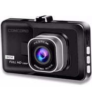 Concord C-658 Türkçe Menü Araç İçi IPS Kamera Full Hd 3.0" Gece Çekimli (Siyah)