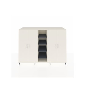 Kronos Dolap 12 Raflı 4 Kapaklı 220x59x163 Aytaşı-Aytaşı/Antrasit