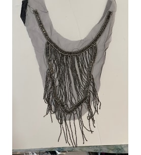 24X35 CM TAŞLI BONCUKLU TASARIM KIYAFET YAKA AKSESUARI APLİK DİKİŞ