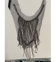 24X35 CM TAŞLI BONCUKLU TASARIM KIYAFET YAKA AKSESUARI APLİK DİKİŞ
