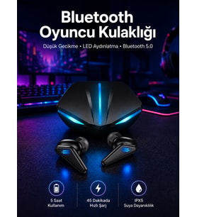 Kablosuz Bluetooth Bağlantılı Kulaklık ve Dokunmatik Ekran Akıllı Saat Arama Cevaplama