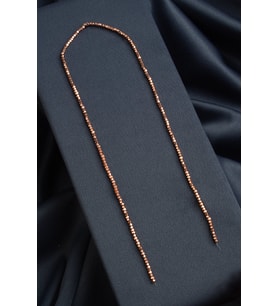 Hematit Doğal Taş Parlak Roz Altıgen Kesim 2x2mm Dizi [AA]