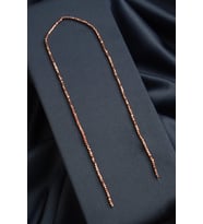 Hematit Doğal Taş Parlak Roz Altıgen Kesim 2x2mm Dizi [AA]