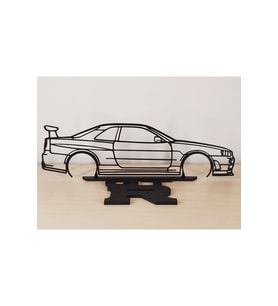 Nissan GTR R34 20cm Plastik Masa Süsü Masa Dekorasyonu