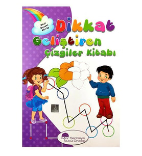 Dikkat Geliştiren Çizgiler Kitabı Mor Şemsiye Yayınları