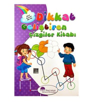 Dikkat Geliştiren Çizgiler Kitabı Mor Şemsiye Yayınları