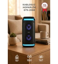 Torima Bluetooth Hoparlör Rgb Işıklı Kablosuz Speaker GTS-2088 Siyah