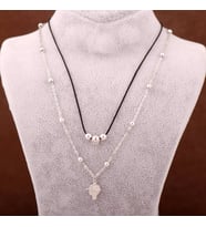 Cesur Kadın Figürlü Choker Gümüş Kolye 3450