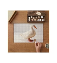 Beyaz Kaz Tasarımı 240 parça Ahşap Puzzle Ahşap Kutuda MP05360