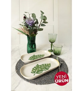 Keramika Forest Noyan Kayık Tabak 26 Cm 2 Adet 22727