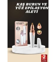 LED Aydınlatmalı Kaş, Burun ve Yüz Epilasyon Aleti Esnek Başlıklı Cihaz