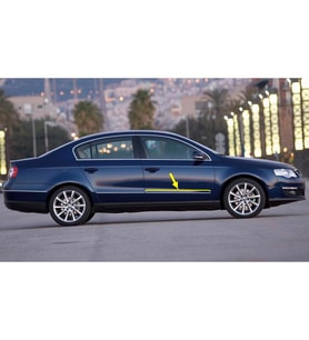 VW Passat B6 2006-2011 Sağ Ön Kapı Çıtası Krom Nikelaj 3C0853516C