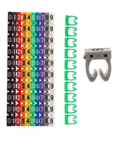 0-9 Dijital Kodlu Renkli Kablo İşaretleyici 4mm