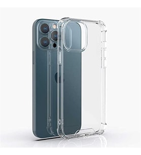 Coverzone iPhone 13 Pro Max ile uyumlu K?l?f Z-Nitro Anti Shock Silikon Kapak Kamera Korumal? Anti?ok Airbag K�?e Korumal? Silikon ?effaf K?l?f