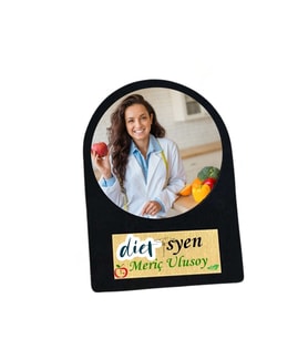 Diyetisyenlere Özel Fotoğraflı Ahşap masa Üstü Çerçeve