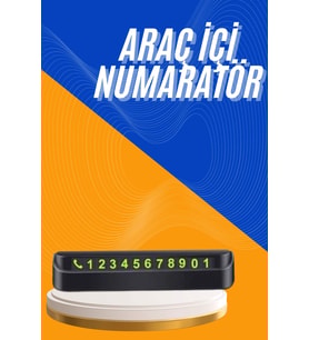 Tüm Araçlara Uyumlu Araç Içi Park Numaratör Oto Araç Numaratör - Lisinya