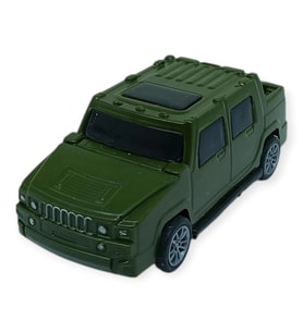 Çek Bırak Arabalar 10 Cm - Yeşil Çift Kabin Pick-Up - 1 ADET