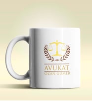 Kişiye Özel Avukat 5 Tasarımlı Beyaz Kupa Bardak