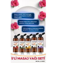 Fantazi Masaj Yağı Seti 5 Adet Aromalı Vücut Yağı