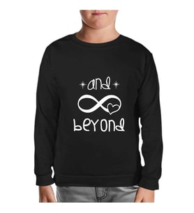 And Beyond Siyah Çocuk Sweatshirt