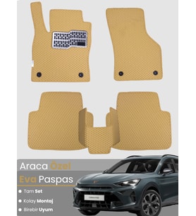 CUPRA FORMENTOR (2024-2025) Uyumlu EVA Paspas Tam Set–Araca Özel,Su Geçirmez,Kolay Montaj