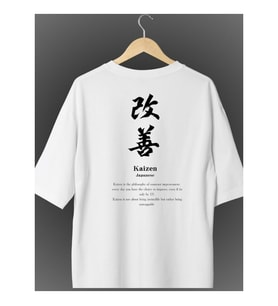 Kaizen Konsept Beyaz Unisex Oversize T-shirt