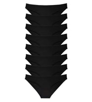Mulvxbrf Brf02 8 Adet Süper Eko Set Likralı Kadın Slip Külot Siyah (Mulvix)