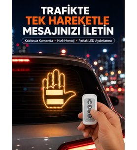 Kompakt Tasarımlı LED Jest Işığı – Selam ve Teşekkür Modları