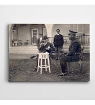 Atatürk Türk Kahvesi İçerken Kanvas Tablo