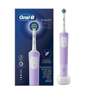 Oral-B D103 Vitality Pro Cross Action Şarjlı Diş Fırçası - Lila