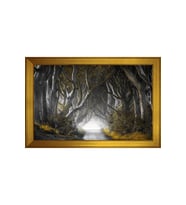 Manzara Temalı Kanvas Tablo 50 x 70 cm Gold Çerçeve