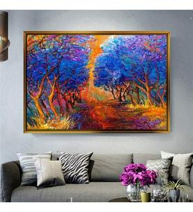 Altın Çerçeveli dekoratif tablo a1224 (Gold)
