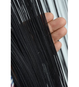 İP PERDE İNCE ZİNCİR ANTRASİT RENK 300 x 280 CM