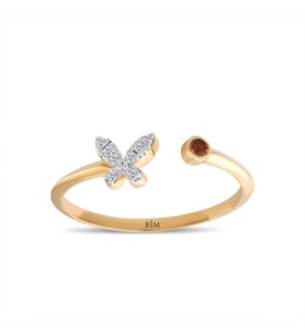 0.10 Karat Laboratuvar Pırlanta Tasarım Yüzük - HRD Sertifikalı
