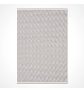 Tesva Bej Çok Renkli Zig-Zag Geometrik Modern Polyester Halı