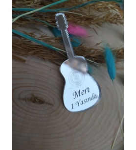 Yeni Doğan Magneti- Gitarlı Magnet - Nikah Şekeri - Nişan Şekeri - Söz Şekeri - Düğün Magnet - Nişan Magnet - Söz Magnet - Yenidoğan Magnet - Doğum Magnet - Yaş Magnet 7cm