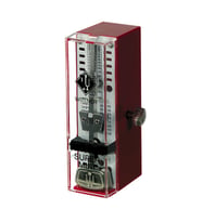 Wittner WT-884051 Süper Mini Metronom (Bordo)  En Küçük Mekanik Model Ahşap Görünümlü